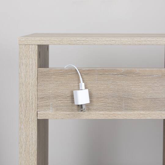 Hello Honey® Coastal Oak End Table with Storage